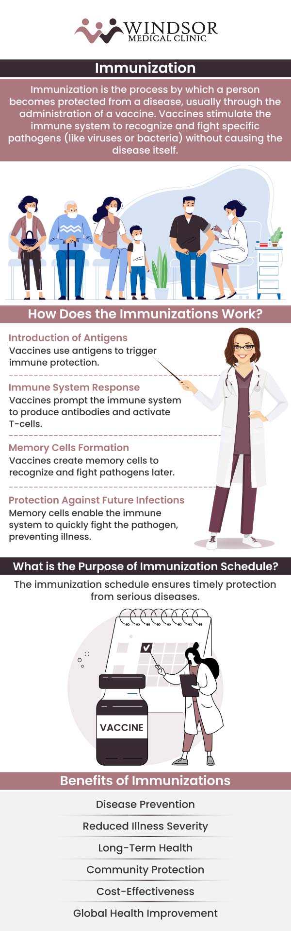 At Windsor Medical Clinic, we provide comprehensive immunization services to help protect you and your family from preventable diseases. Our team ensures you receive the right vaccines at the right time, tailored to your health needs. For more information, contact us or book an appointment online. We are conveniently located at 11434 N 53rd St, Temple Terrace, FL 33617. At Windsor Medical Clinic, we provide comprehensive immunization services to help protect you and your family from preventable diseases. Our team ensures you receive the right vaccines at the right time, tailored to your health needs. For more information, contact us or book an appointment online. We are conveniently located at 11434 N 53rd St, Temple Terrace, FL 33617.