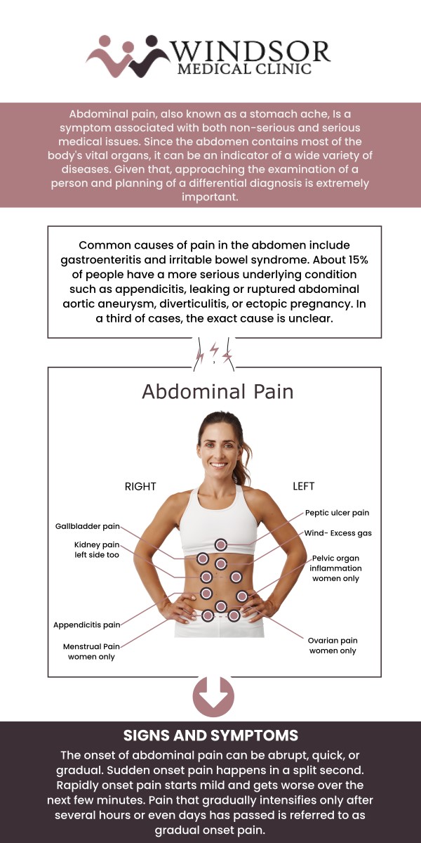 Lower abdominal pain in women can be caused by various conditions, including menstrual cramps, ovarian cysts, urinary tract infections, or more serious issues like endometriosis. At Windsor Medical Clinic, our team provides thorough evaluations to identify the cause of your discomfort and offers effective treatment options to relieve pain and improve your well-being. For more information, contact us or book an appointment online. We are conveniently located at 11434 N 53rd St, Temple Terrace, FL 33617.
