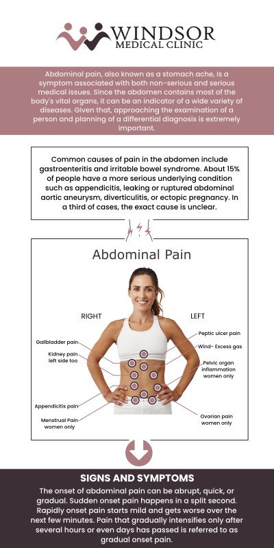 Lower abdominal pain in women can be caused by various conditions, including menstrual cramps, ovarian cysts, urinary tract infections, or more serious issues like endometriosis. At Windsor Medical Clinic, our team provides thorough evaluations to identify the cause of your discomfort and offers effective treatment options to relieve pain and improve your well-being. For more information, contact us or book an appointment online. We are conveniently located at 11434 N 53rd St, Temple Terrace, FL 33617.